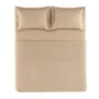 Jogo Cama Casal Deliz 200 Fios Creme/Areia 2,40 x 2,50 m