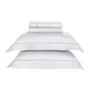 Jogo Cama Casal Girelli Bambu 300 Fios Trussardi Branco e Platino 220cm x 280cm