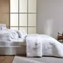 Jogo Cama Completa Queen 7 Peças Uccelli 300 Fios Bambu Trussardi