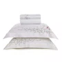 Jogo Cama Completa Queen 7 Peças Uccelli 300 Fios Bambu Trussardi