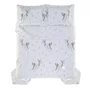 Jogo Cama Completa Queen 7 Peças Uccelli 300 Fios Bambu Trussardi