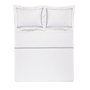 Jogo Cama Queen Cetim 300 Fios Fortore Trussardi Branco/Marinho 2,40 X 2,60 m
