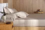 Jogo Cama Queen Galieno 300 Fios Trussardi Rose 240cm x 260cm