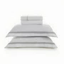 Jogo Cama Queen Lara 300 Fios Karsten Branco/Prata 240x260