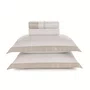Jogo Cama Queen Mondello 600 Fios Trussardi Branco e Moonbean 240cm x 280cm