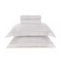 Jogo Cama Queen Olivine Bambu 300 Fios Trussardi Branco 240cm x 280cm