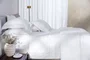 Jogo Cama Queen Olivine Bambu 300 Fios Trussardi Branco 240cm x 280cm