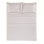 Jogo Cama Super King Girelli Bambu 300 Fios Trussardi Branco e Nocciola 280cm x 280cm