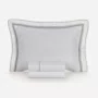 Jogo Cama Super King Lara 300 Fios Karsten Branco/Prata 290cm x 260cm