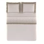Jogo Cama Super King Martorana 300 Fios Trussardi Branco e Legno 280cm x 300cm