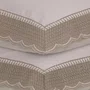 Jogo Cama Super King Martorana 300 Fios Trussardi Branco e Legno 280cm x 300cm