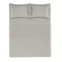 Jogo Cama Super King Naxos 400 Fios Trussardi Platino 280cm x 280cm