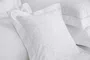 Jogo Cama Super King Siciliano 300 Fios Trussardi Branco 280cm x 280cm
