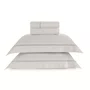 Jogo Cama Super King Vitalle 300 Fios Trussardi Branco e Rose 280cm x 280cm
