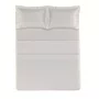 Jogo Cama Super King Vitalle 300 Fios Trussardi Branco e Rose 280cm x 280cm