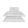 Jogo Cama Super King Zagara 300 Fios Trussardi Branco 2,80 x 2,80 m