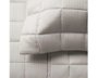 Jogo Colcha Queen 300 Fios Damask Stripes Buddemeyer Prata