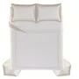 Jogo Colcha Queen Mondello 600 Fios Trussardi Branco e Moonbean 260cm x 280cm