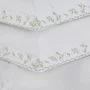 Jogo Colcha Queen Zagara 300 Fios Trussardi Branco 2,60  x 2,80 cm