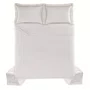 Jogo Colcha Super King Girelli Bambu 300 Fios Trussardi Branco e Nocciola 310cm x 280cm