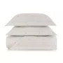 Jogo Colcha Super King Vitalle 300 Fios Trussardi Branco e Rose 310cm x 280cm