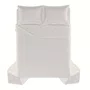Jogo Colcha Super King Vitalle 300 Fios Trussardi Branco e Rose 310cm x 280cm