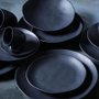 Jogo de 06 Pratos de Sobremesa Orgânico Porto Brasil Preto Matte