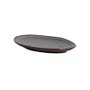 Jogo de 06 Pratos de Sobremesa Oval Orgânico Titanium Porto Brasil 