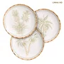 Jogo de 06 Pratos Rasos Coqueiro Maison Blanche 27,5 cm