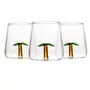 Jogo de 2 Copos em Vidro Borossilicato Coqueiro 450 ml