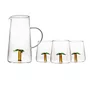 Jogo de 2 Copos em Vidro Borossilicato Coqueiro 450 ml