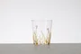 Jogo de 2 Copos em Vidro Borossilicato Flores Amarelo 400 ml
