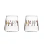 Jogo de 2 Copos em Vidro Borossilicato Happy 450 ml