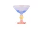Jogo de 2 Taças em Vidro Azul e Rosa 220 ml