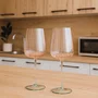 Jogo de 2 Taças em Vidro Coloridas Rosa e Verde 420 ml
