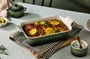 Jogo de 3 Travessas Retangulares de Cerâmica Heritage Le Creuset Thyme