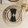 Jogo de 4 Argolas para Guardanapos Pinheirinho Dourado Copa&Cia