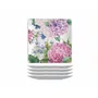 Jogo de 4 Pratos Canapés em Melamina Wild Hydrangea Michel Design