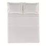 Jogo de Cama Casal Fiesole 200 Fios Trussardi Branco e Branco 220cm x 260cm