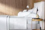 Jogo de Cama Casal Fiesole 200 Fios Trussardi Branco e Branco 220cm x 260cm