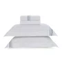 Jogo de Cama Casal Menfi 300 Fios Trussardi Branco e Azul 2,20 x 2,60 cm