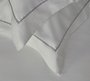 Jogo de Cama Queen 1000 Fios Mileto Trussardi Branco Ardosia