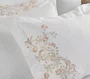 Jogo de Cama Queen Anicia 300 Fios Egípcio Trussardi Branco 2,40 x 2,80 m