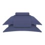 Jogo De Cama Queen Basquiat 400 Fios Buddemeyer Luxus Azul Midnight 2,40 x 2,80 m