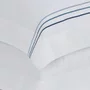 Jogo de Cama Queen Menfi 200 Fios Trussardi Branco e Azul 240cm x 260cm