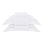 Jogo de Cama Queen Nilo 500 Fios Buddemeyer Luxus Branco e Rosa 2,40 x 2,80 m