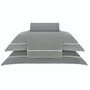 Jogo De Cama Queen Nilo 500 Fios Buddemeyer Luxus Verde Pinheiro/Bege 2,40 x 2,80 m