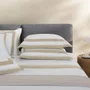 Jogo de Cama Queen San Lorenzo 200 Fios Trussardi Branco/Grigio 2,40 x 2,60 m
