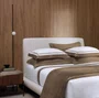 Jogo de Cama Solteiro Pazzi 200 Fios Trussardi Branco/Marrone 1,80 x 2,60 m