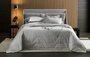 Jogo de Cama Super King 300 Fios Enrico Trussardi Marmo e Branco